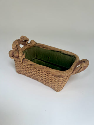 Vintage Pottery Basket by David Heger