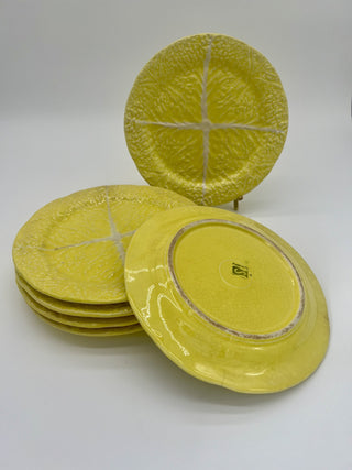 Set of 6 Cabbage Leaf Plates